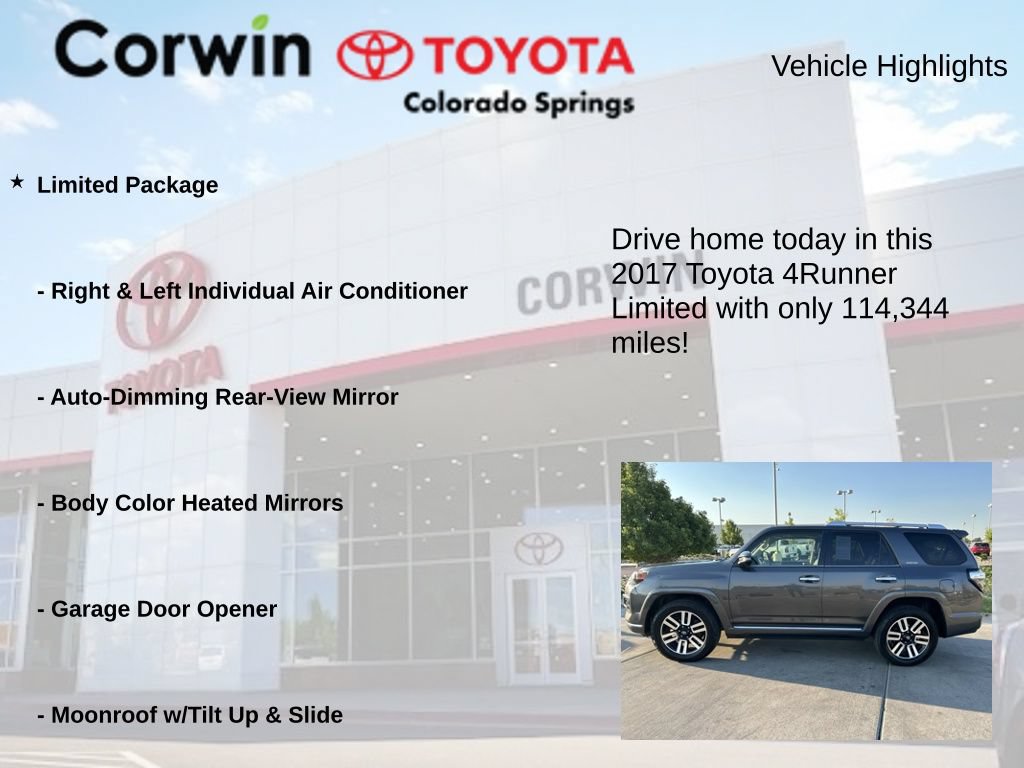 Used 2017 Toyota 4Runner Limited AWD/4WD image 7