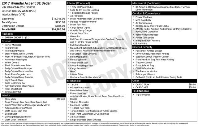 Used 2017 Hyundai Accent SE FWD image 5
