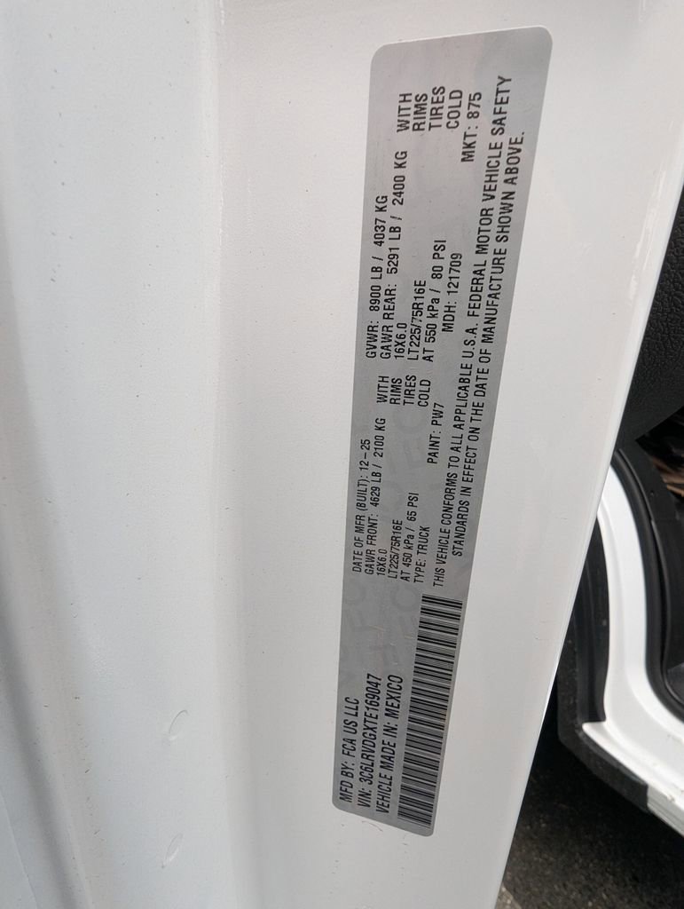 New 2026 RAM ProMaster 2500 image 28