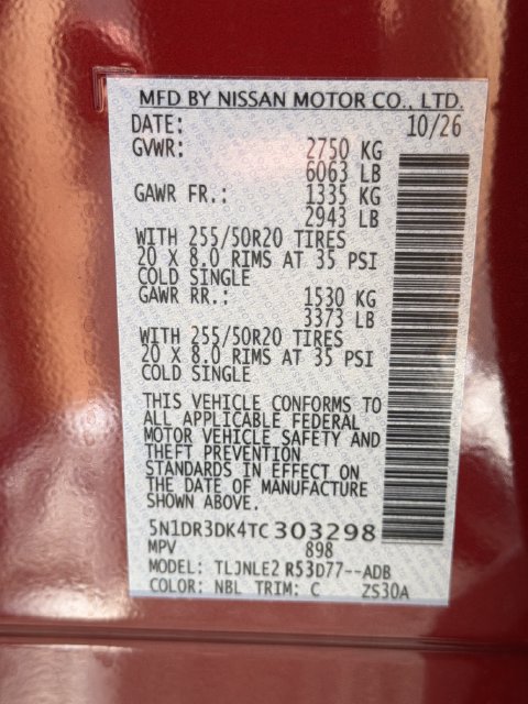 New 2026 Nissan Pathfinder Platinum AWD/4WD image 39