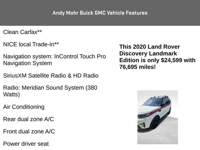 Used 2020 Land Rover Discovery Landmark AWD/4WD image 4