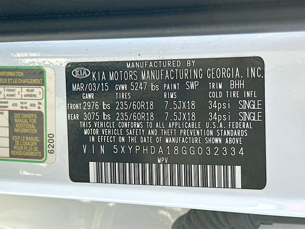 Used 2016 Kia Sorento EX w/ EX Premium Package image 30