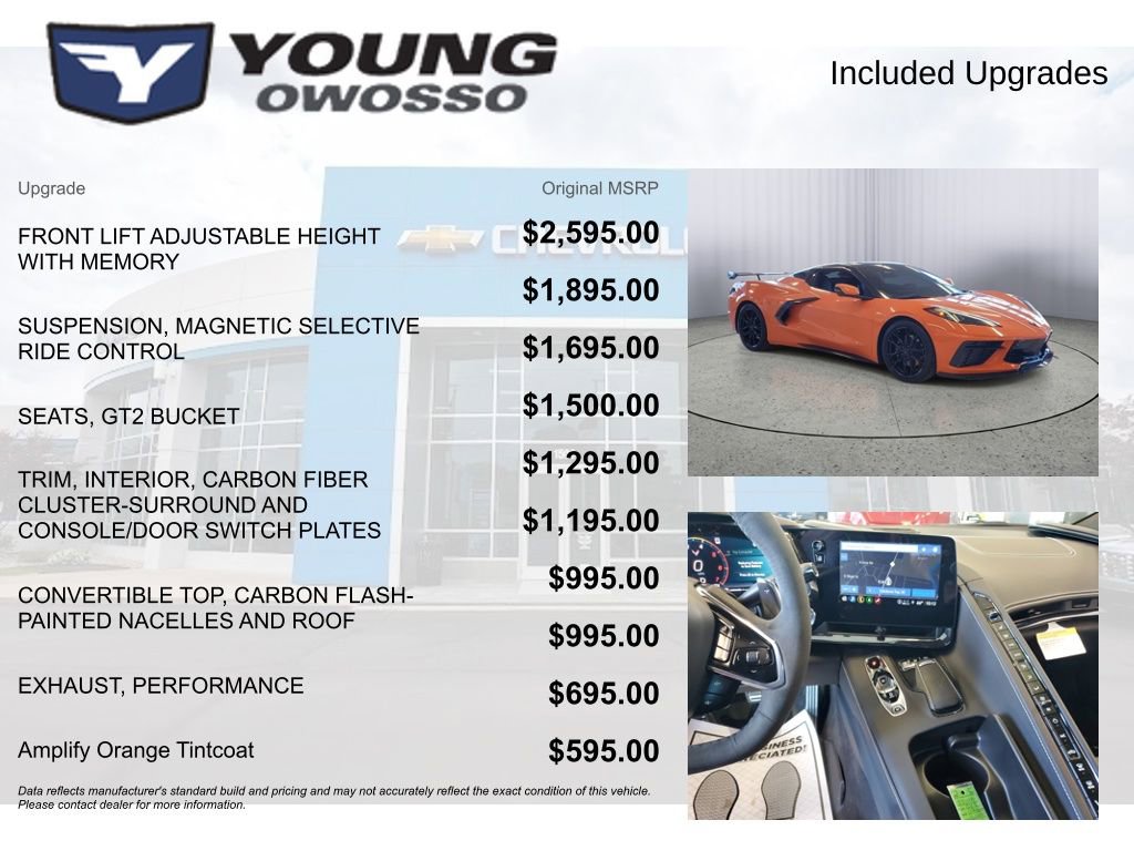 Certified 2023 Chevrolet Corvette Stingray Preferred Conv w/ Stealth Interior Trim Package image 4