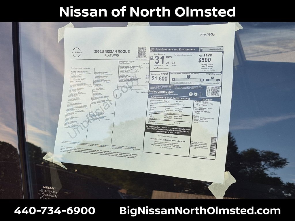 New 2026 Nissan Rogue Platinum w/ Platinum Premium Package AWD/4WD image 21