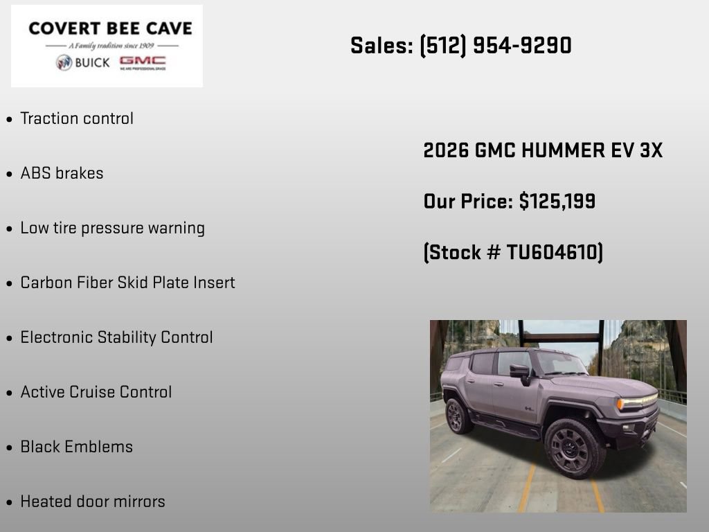 New 2026 GMC Hummer EV 3X w/ Carbon Fiber Edition Package image 12