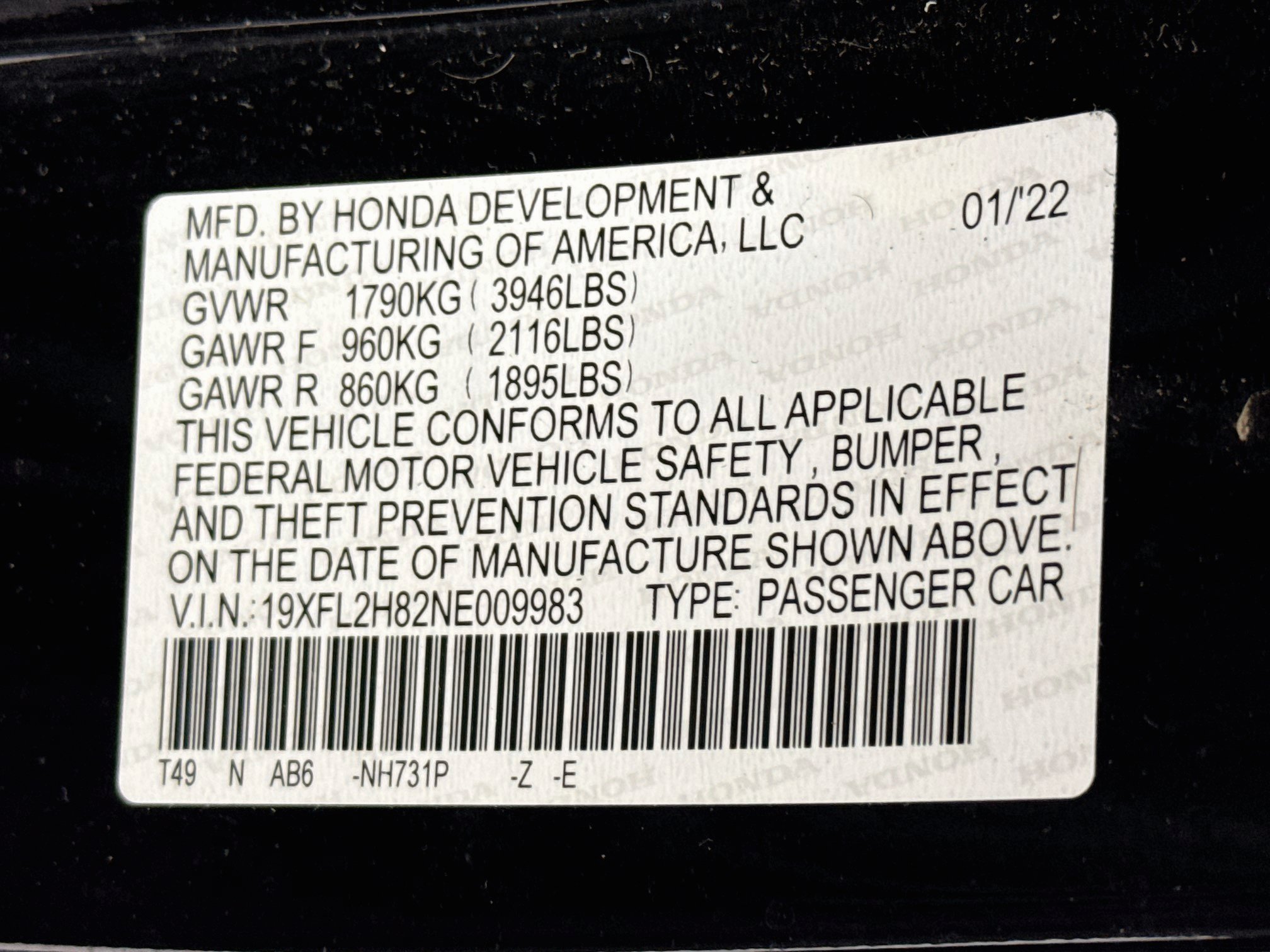 Certified 2022 Honda Civic Sport image 29