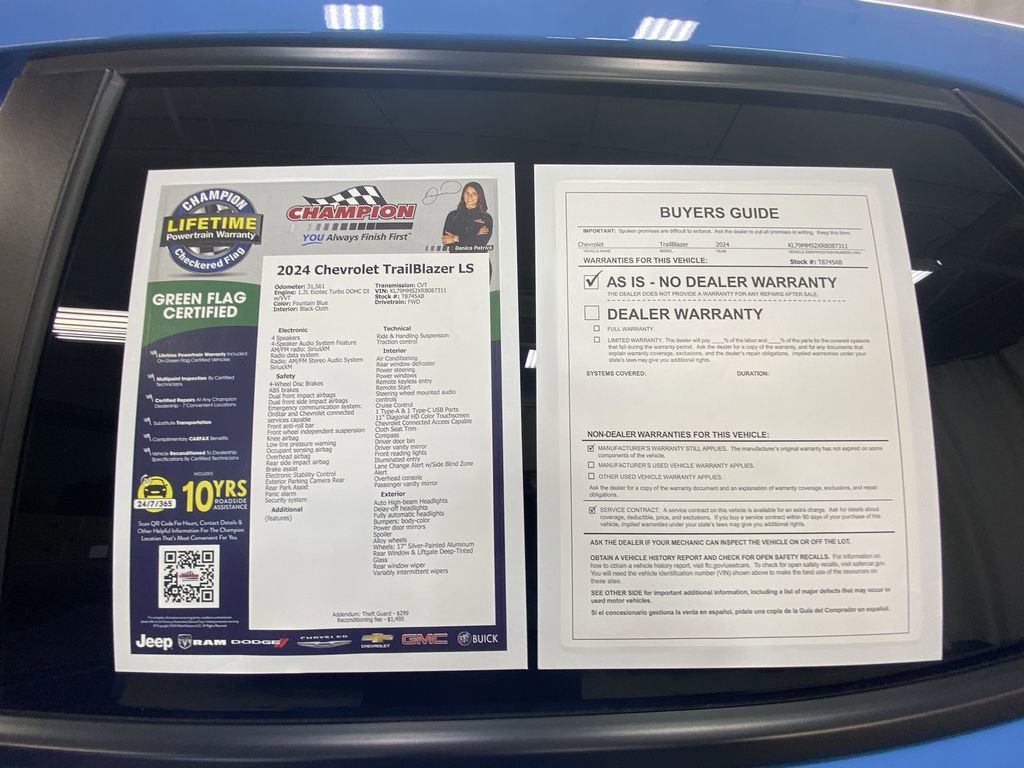 Certified 2024 Chevrolet TrailBlazer LS w/ LS Convenience Package image 44