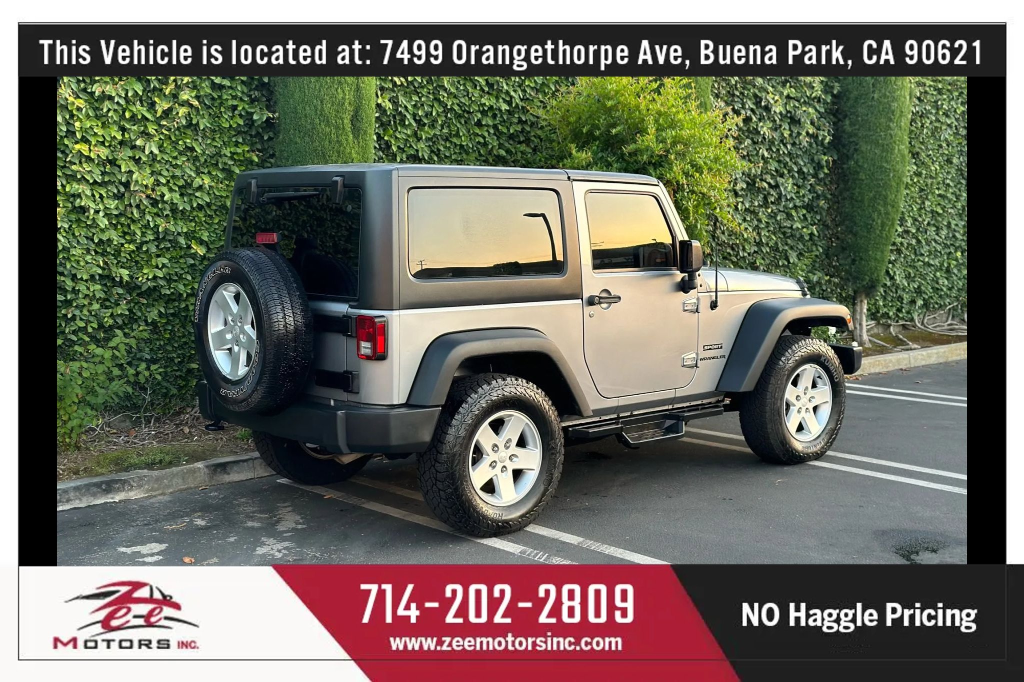 Used 2017 Jeep Wrangler Sport w/ Quick Order Package 24S image 6