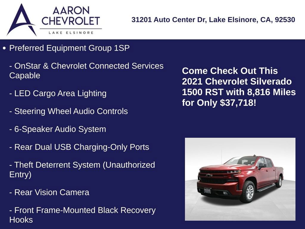 Used 2021 Chevrolet Silverado 1500 RST w/ Z71 Off-Road Package image 20