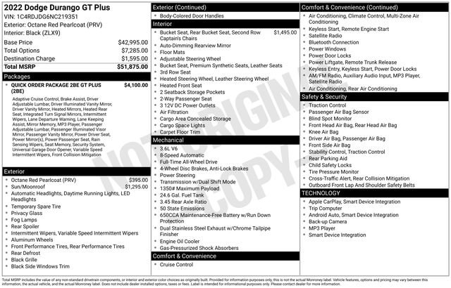 Used 2022 Dodge Durango GT image 5