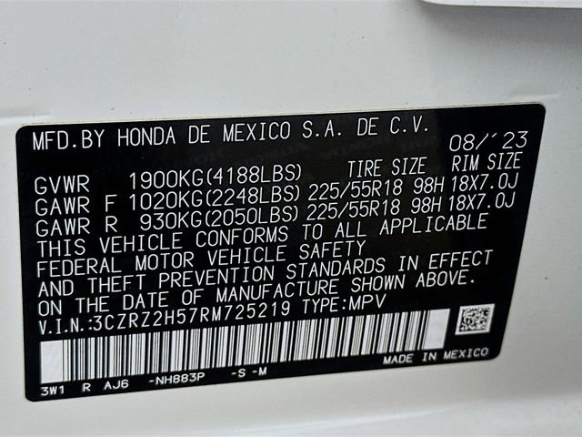 Certified 2024 Honda HR-V Sport image 33