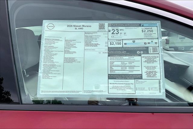 New 2026 Nissan Murano SL w/ Comfort Package AWD/4WD image 13