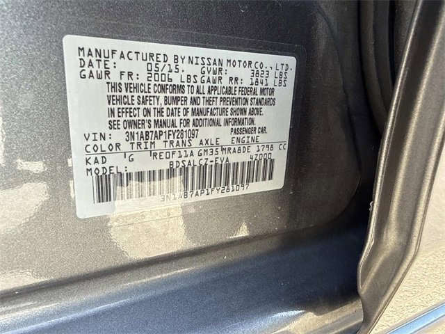 Used 2015 Nissan Sentra S image 29
