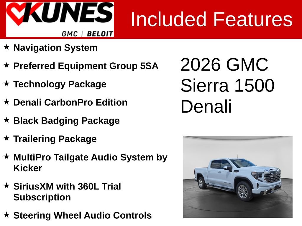 New 2026 GMC Sierra 1500 Denali w/ Technology Package AWD/4WD image 2