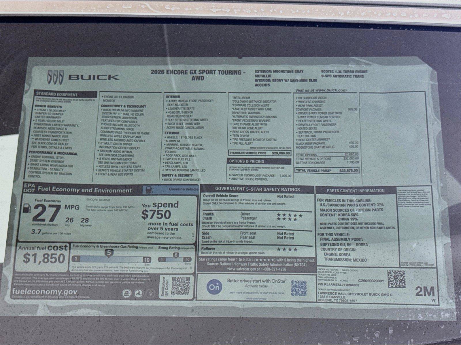 New 2026 Buick Encore GX Sport Touring w/ Advanced Technology Package AWD/4WD image 19