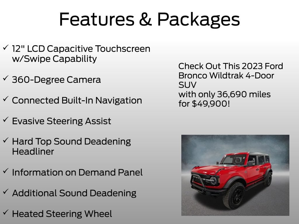 Used 2023 Ford Bronco Wildtrak AWD/4WD image 13