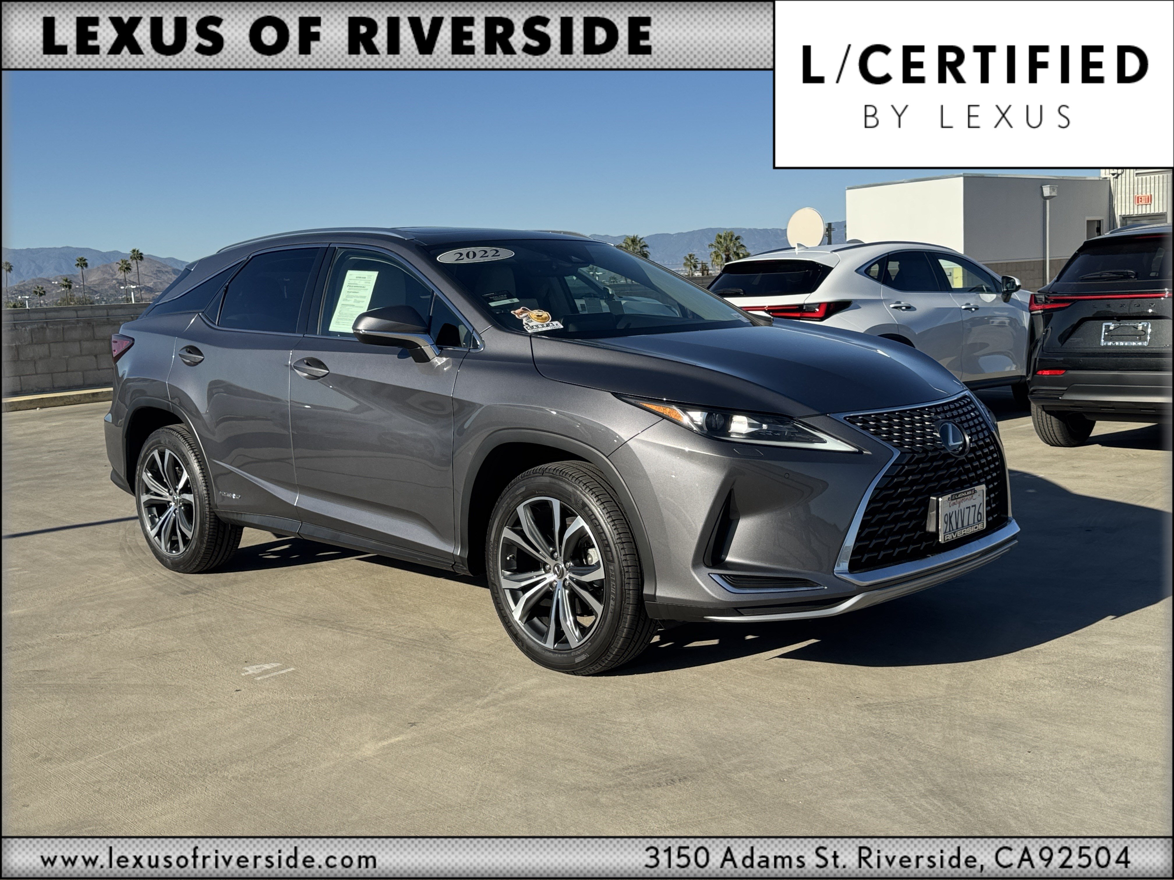 Certified 2022 Lexus RX 450h AWD w/ Premium Package