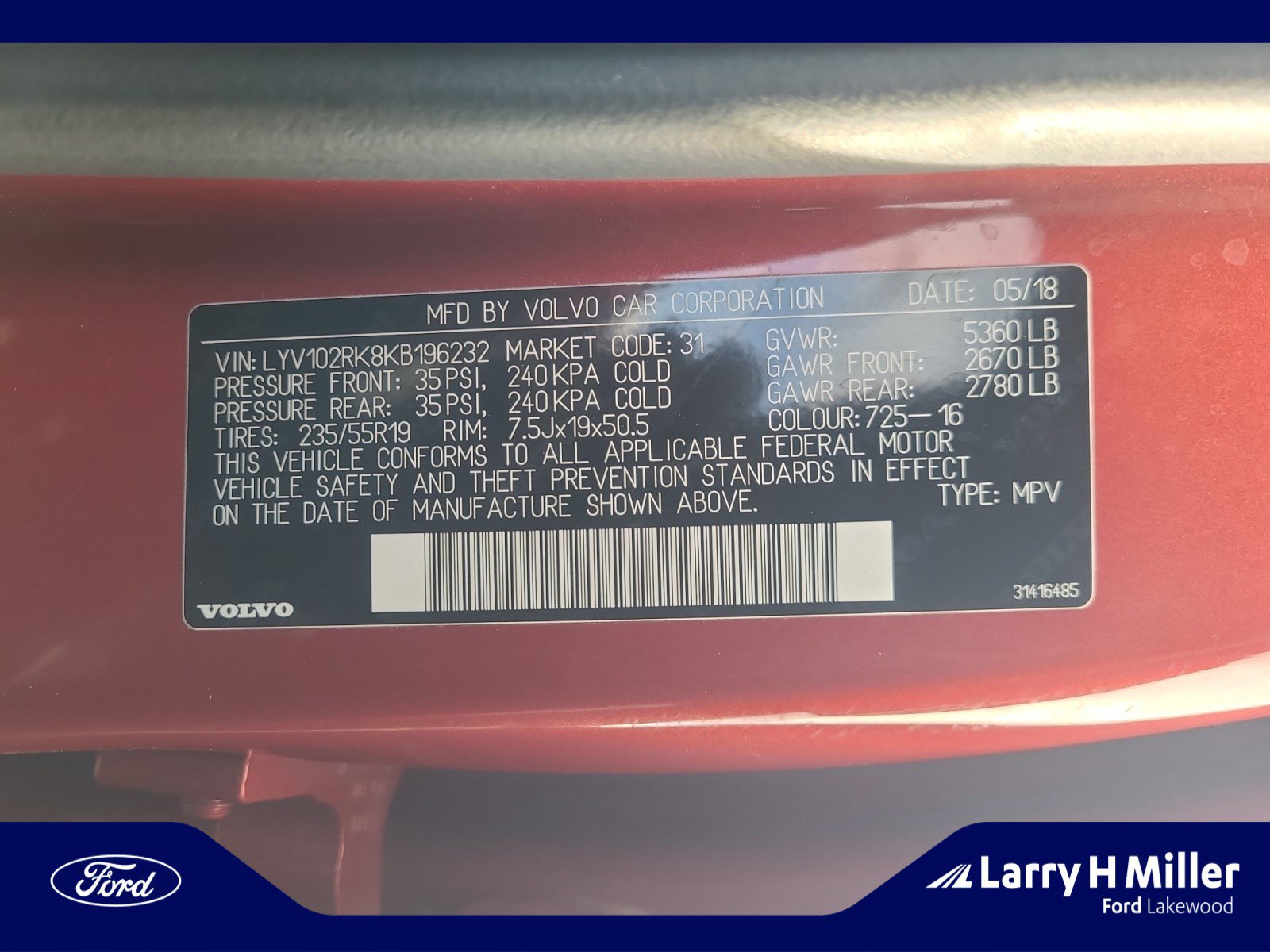 Used 2019 Volvo XC60 T5 Momentum w/ Premium Package image 24