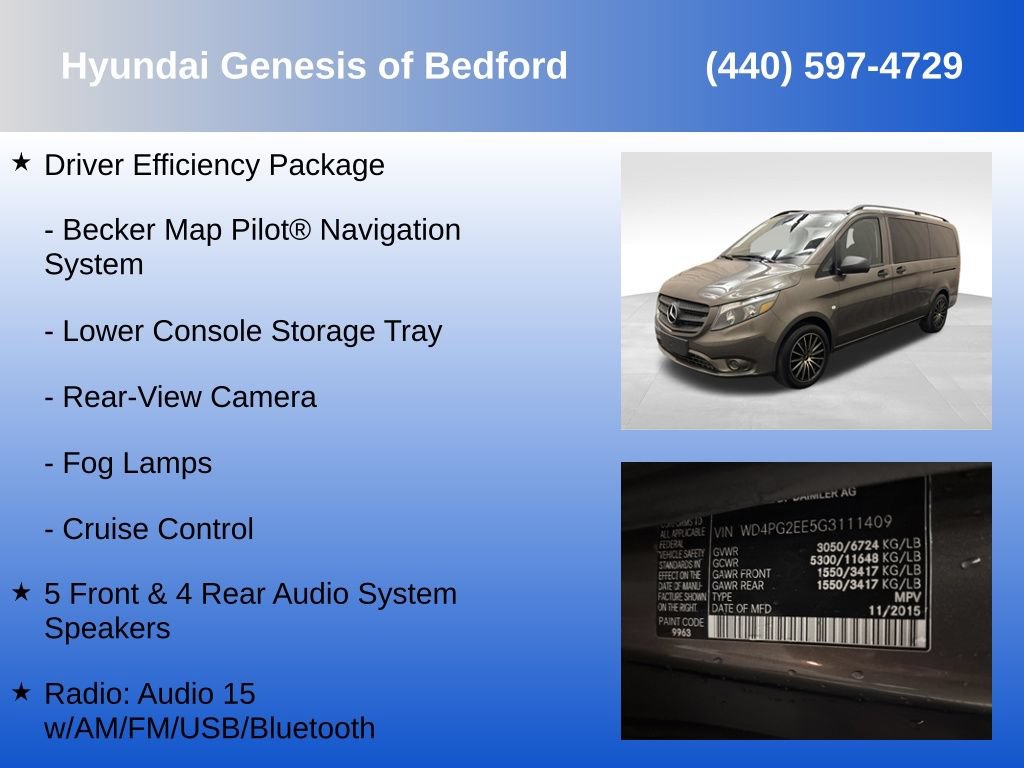 Used 2016 Mercedes-Benz Metris Passenger image 14