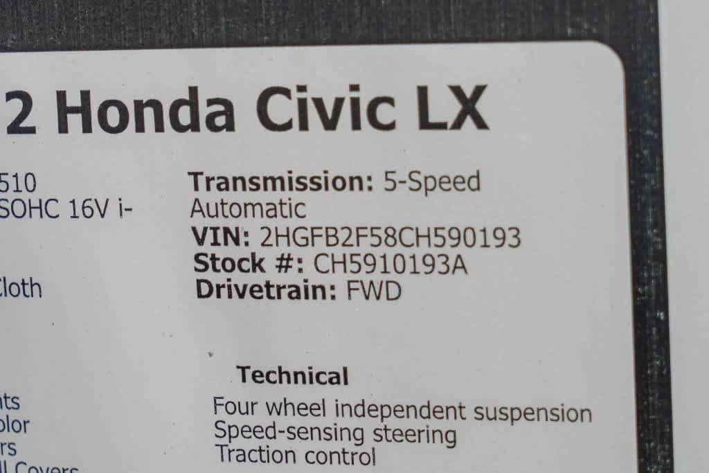 Used 2012 Honda Civic LX image 26