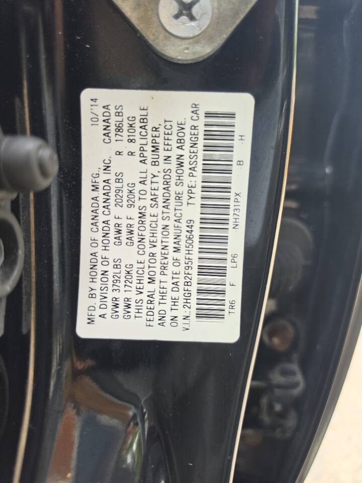 Used 2015 Honda Civic EX-L image 34