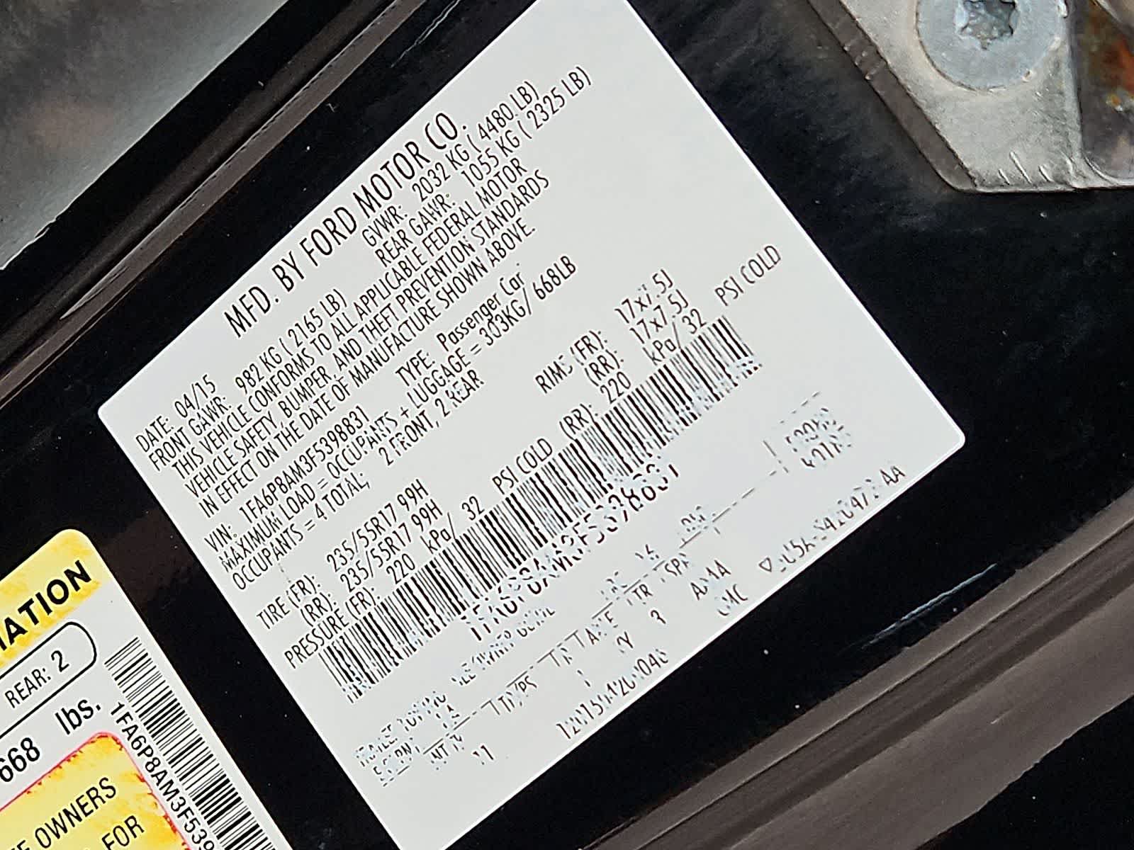 Used 2015 Ford Mustang Coupe RWD image 37