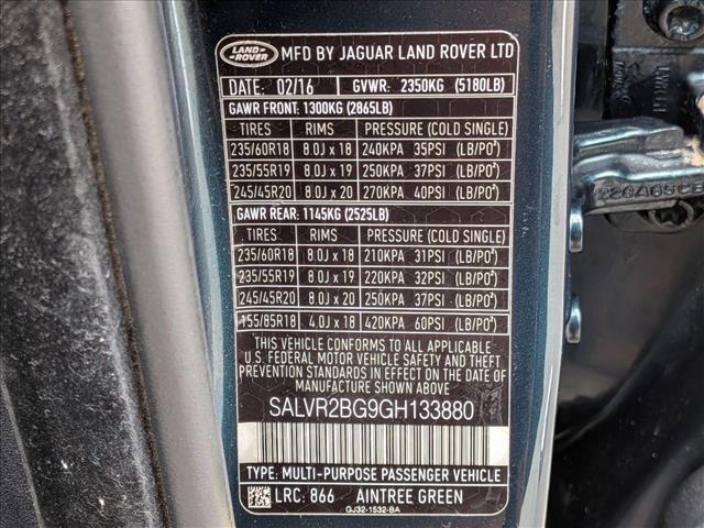 Used 2016 Land Rover Range Rover Evoque HSE AWD/4WD image 27
