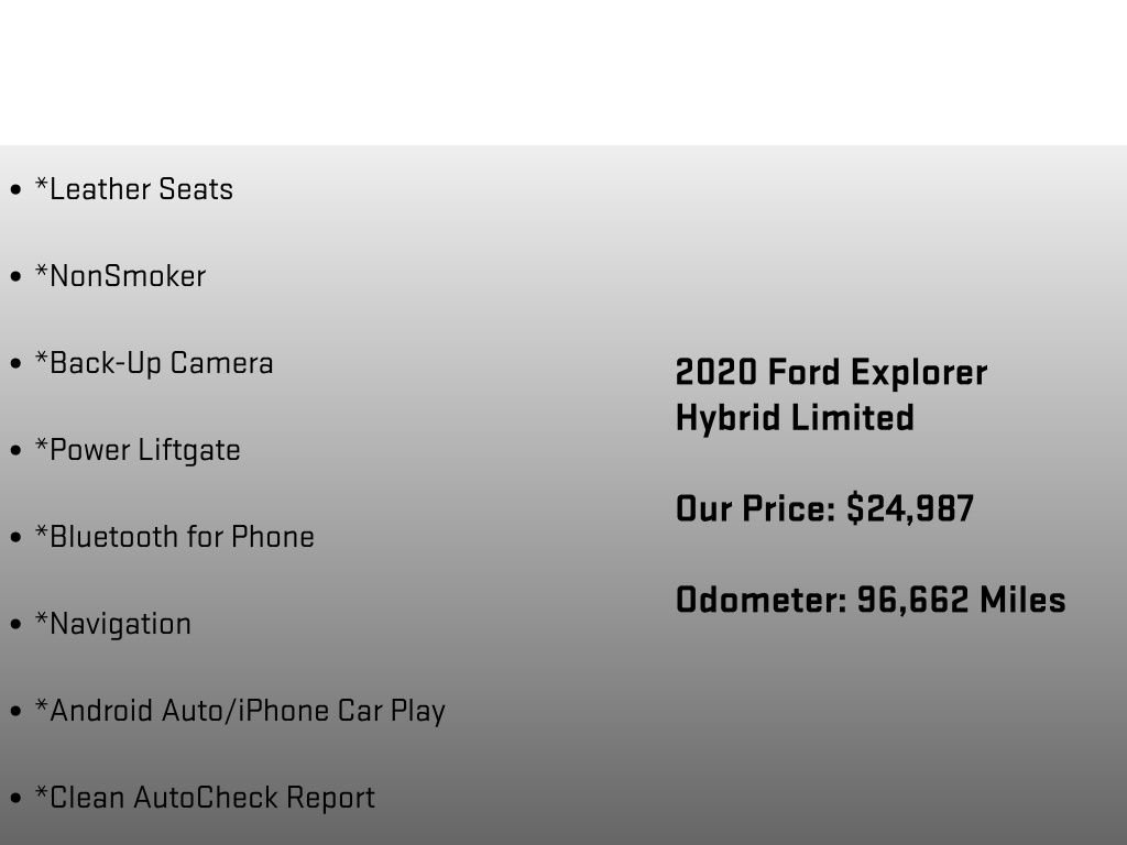 Used 2020 Ford Explorer Limited w/ Hybrid Equipment Group 310A image 12