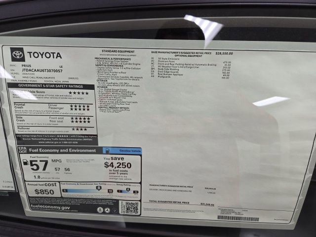 New 2026 Toyota Prius LE image 7