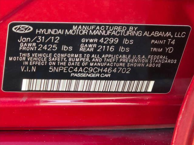 Used 2012 Hyundai Sonata Limited w/ Navigation Pkg image 21