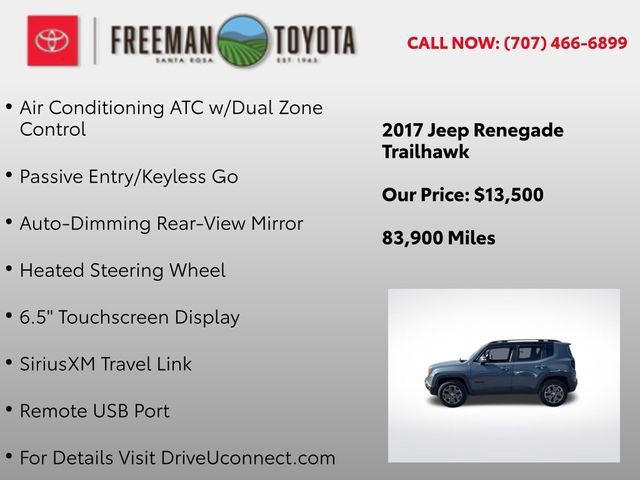 Used 2017 Jeep Renegade Trailhawk w/ Premium Trailhawk Package image 13