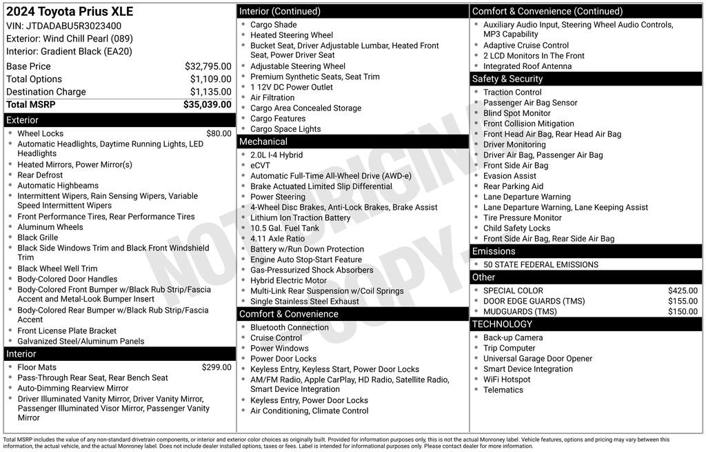 Used 2024 Toyota Prius XLE image 27