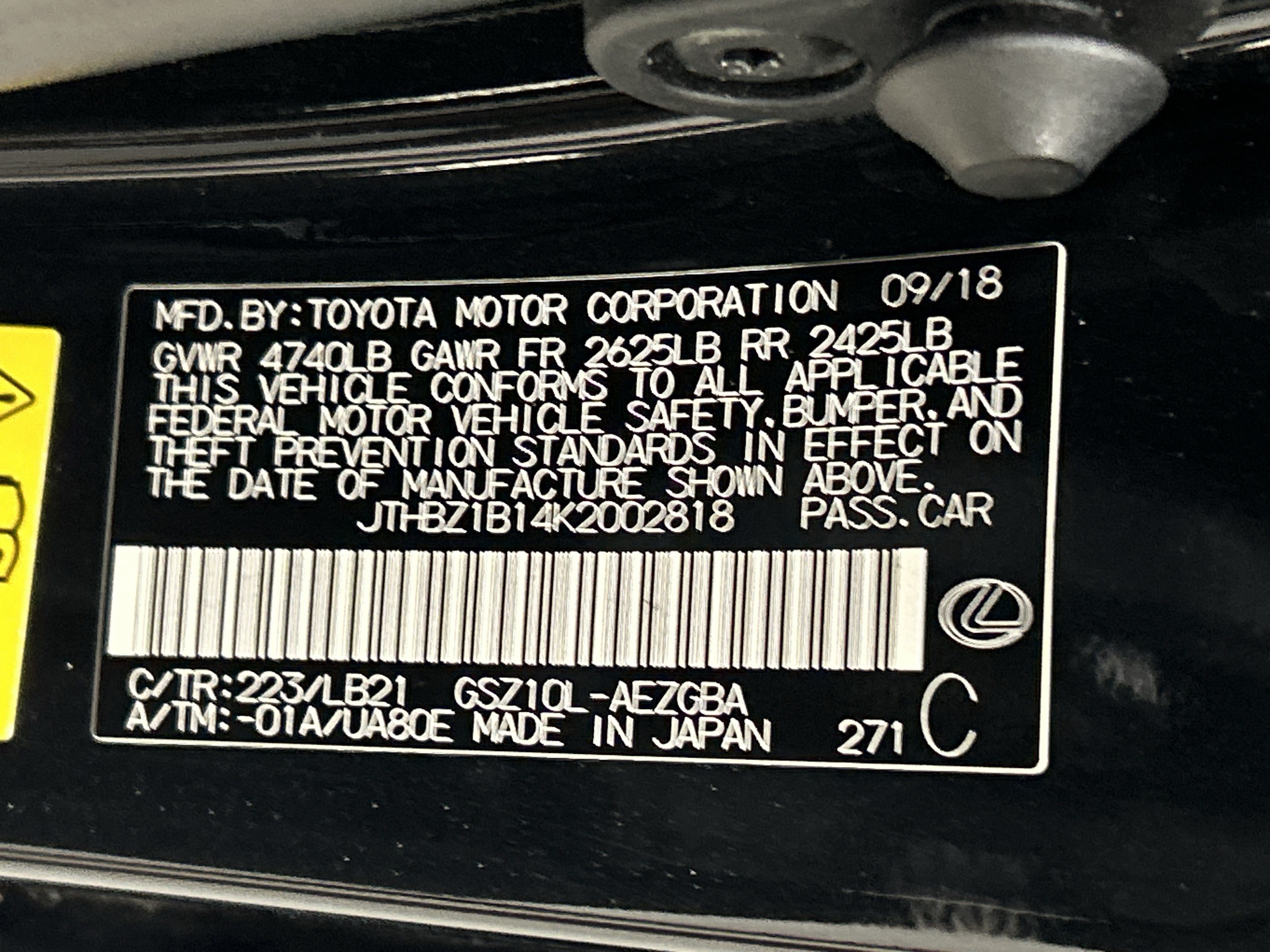 Used 2019 Lexus ES 350 w/ Accessory Package FWD image 35