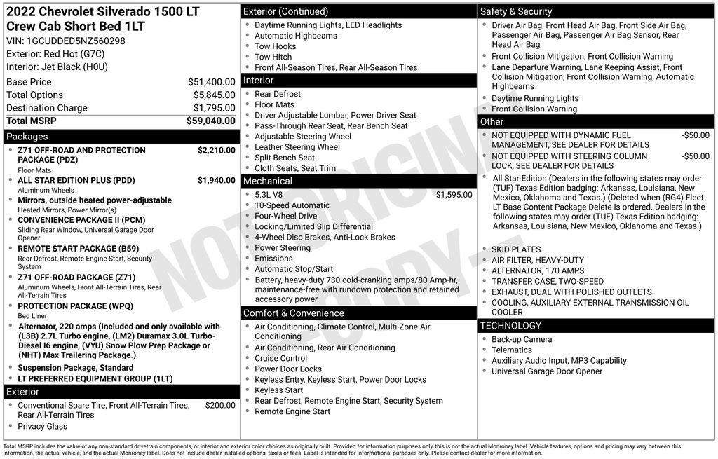 Used 2022 Chevrolet Silverado 1500 LT AWD/4WD image 38
