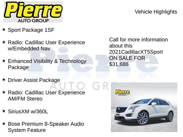 Used 2021 Cadillac XT5 Sportv AWD/4WD image 7