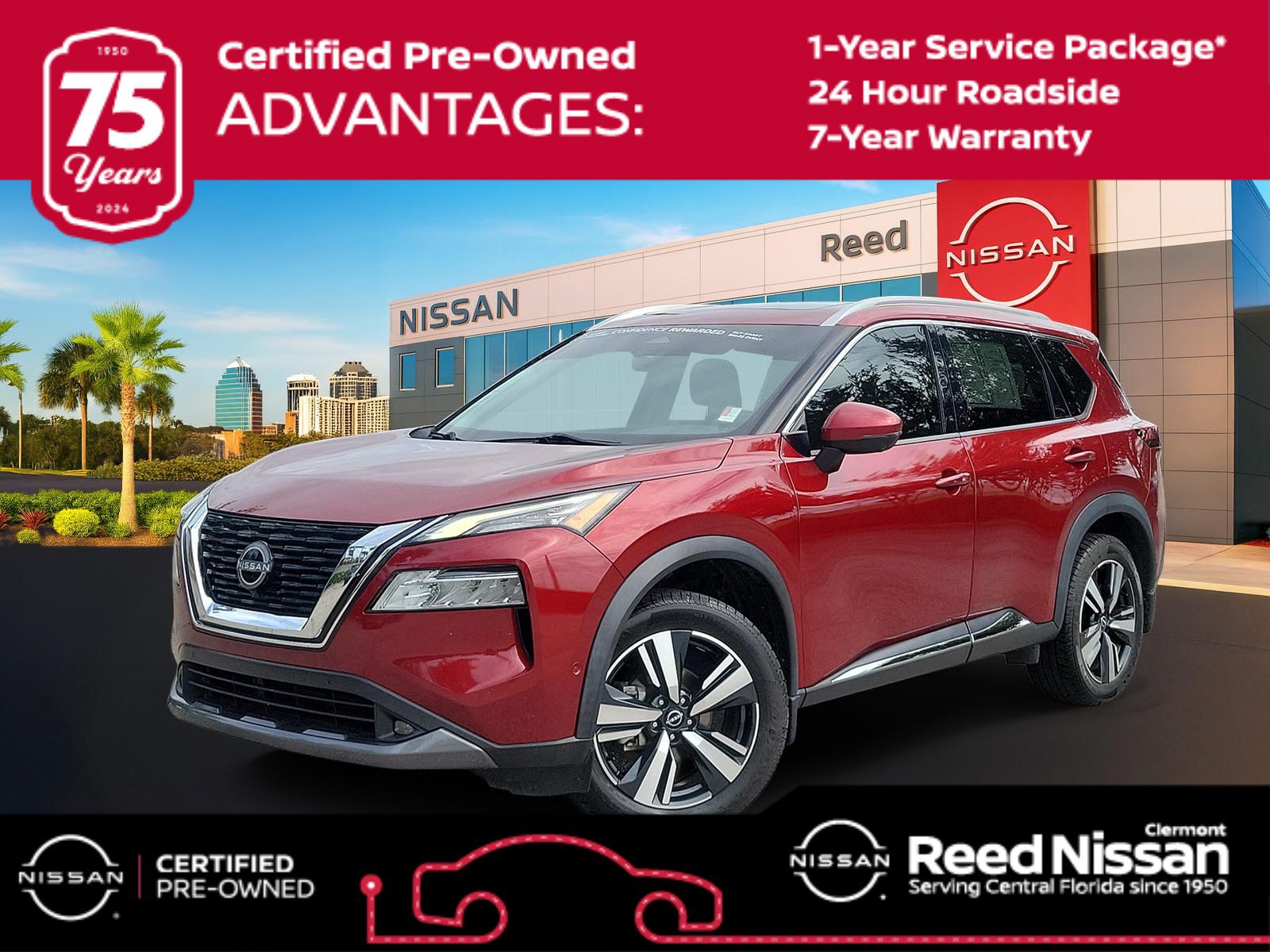 Certified 2022 Nissan Rogue SL w/ SL Premium Package FWD image 1