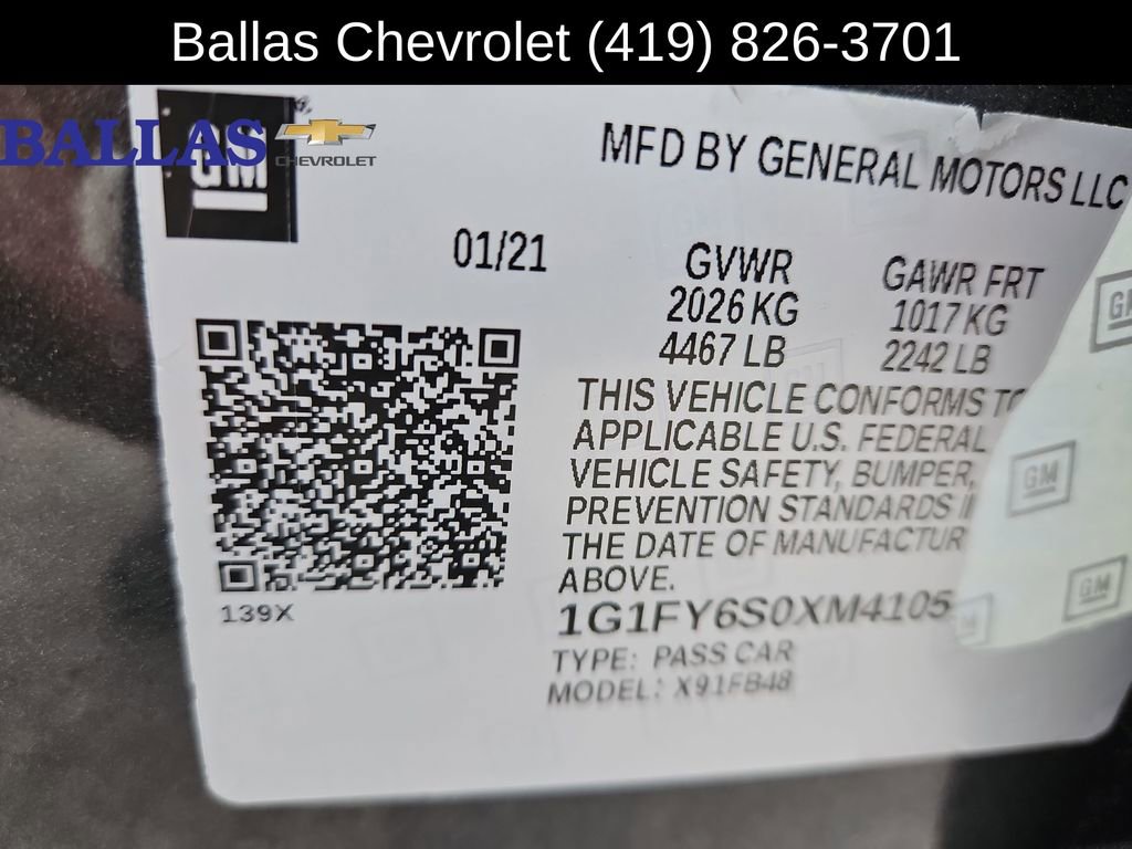 Certified 2021 Chevrolet Bolt LT image 33