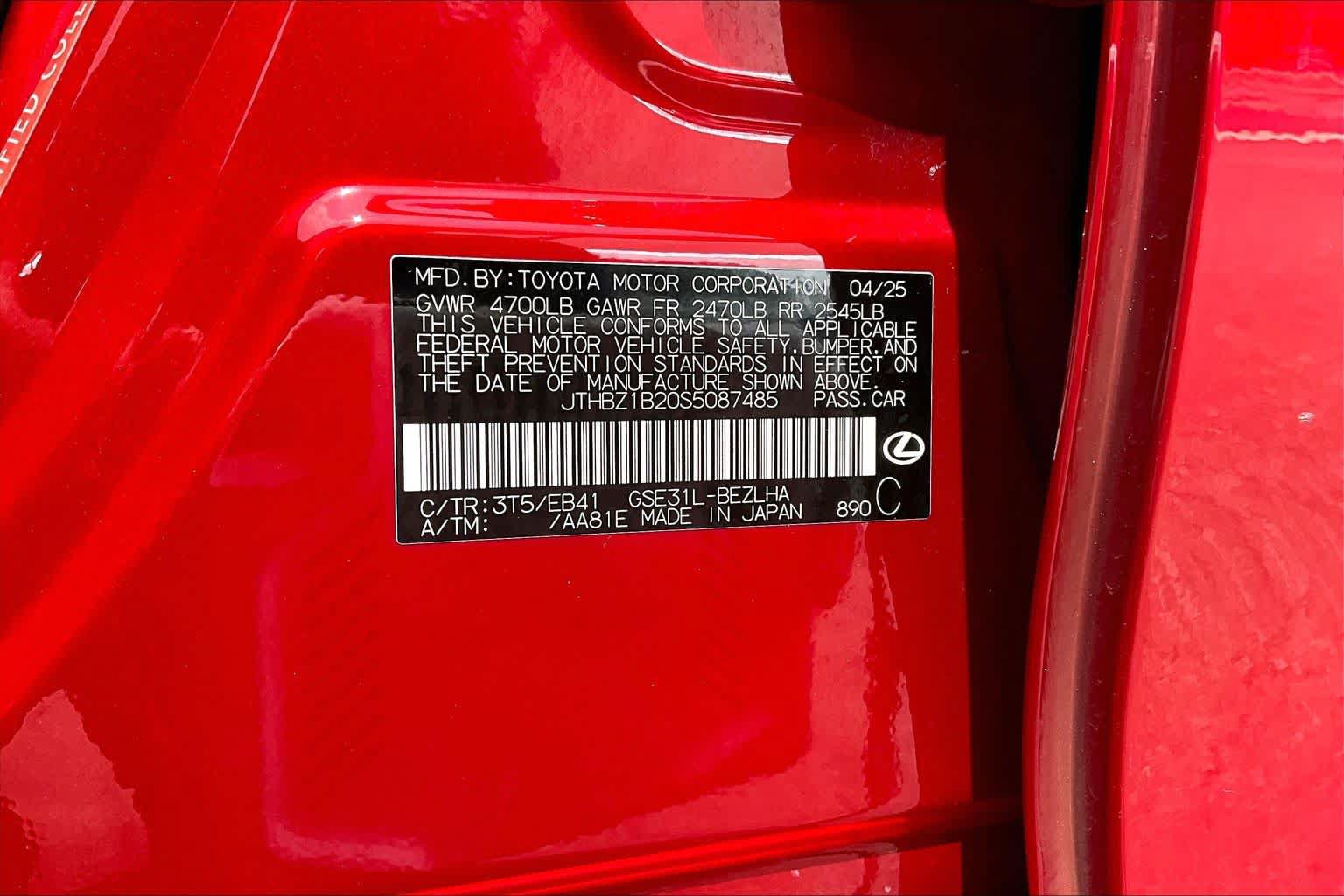 Used 2025 Lexus IS 350 F Sport w/ Accessory Package 2 RWD image 34