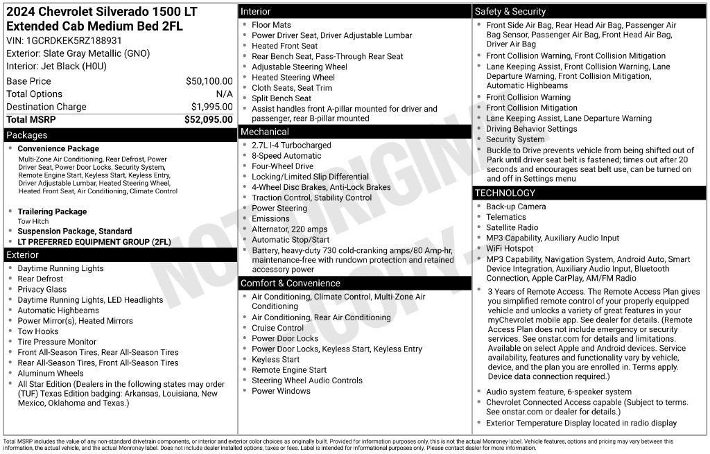 Used 2024 Chevrolet Silverado 1500 LT AWD/4WD image 2