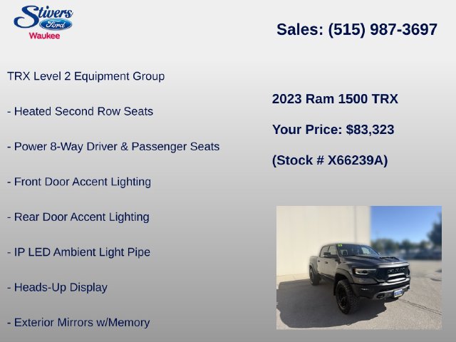 Used 2023 RAM 1500 TRX w/ TRX Level 2 Equipment Group AWD/4WD image 22