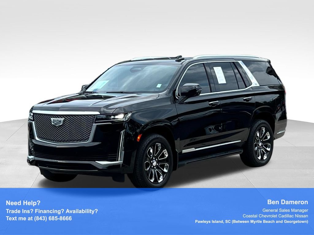 Used 2021 Cadillac Escalade Premium Luxury w/ LPO, Radiant Package AWD/4WD image 1