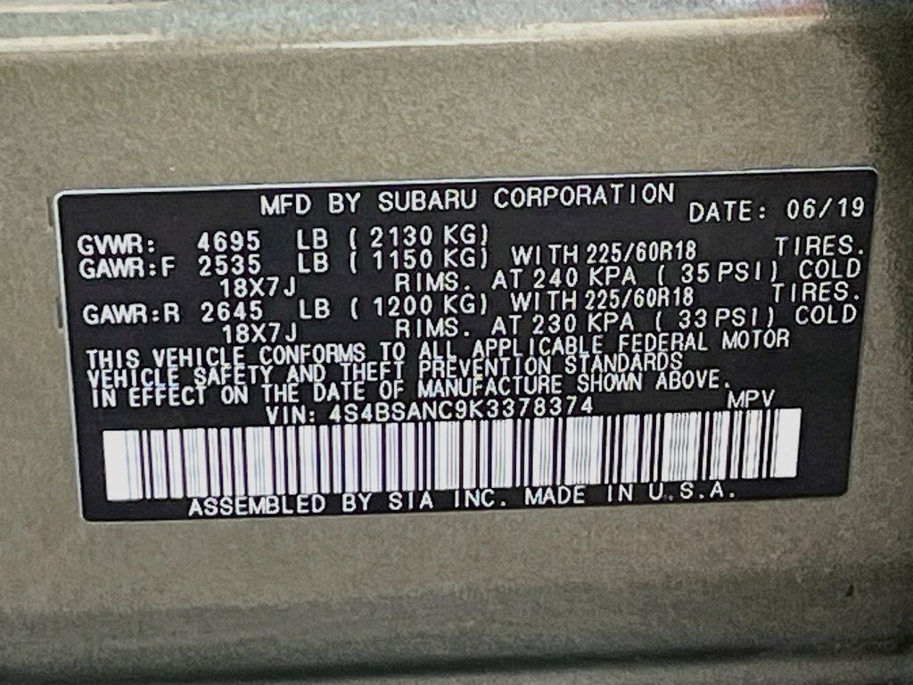 Used 2019 Subaru Outback 2.5i Limited w/ Popular Package #2 AWD/4WD image 33