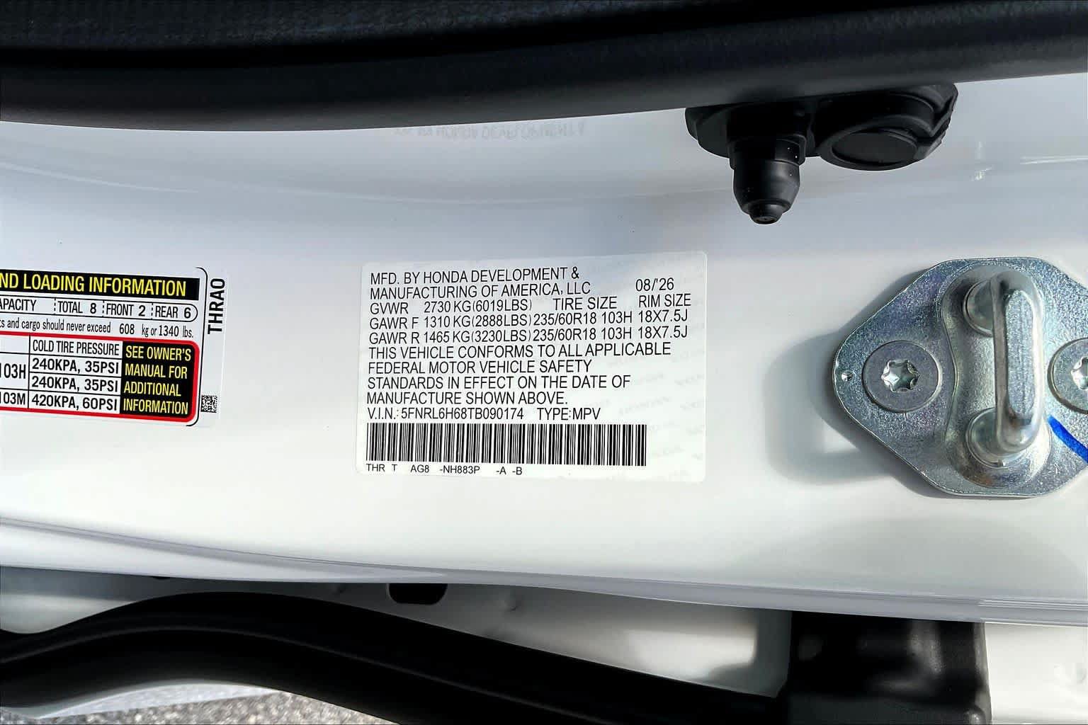 New 2026 Honda Odyssey EX-L image 19
