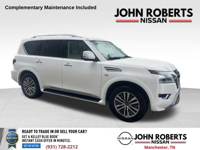 Used 2021 Nissan Armada SL w/ Captain's Chairs Package RWD image 1