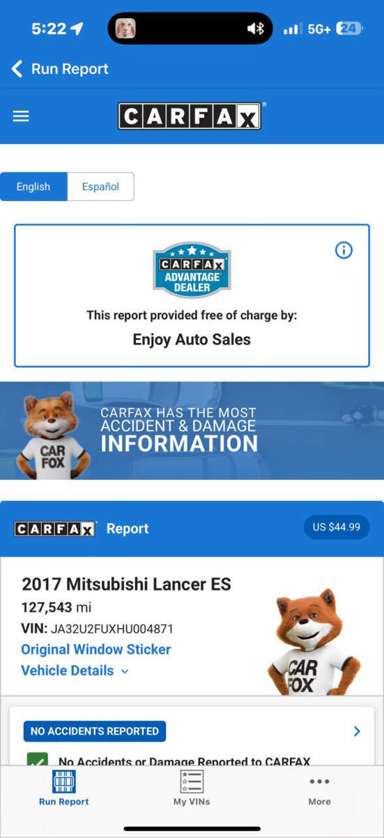 Used 2017 Mitsubishi Lancer LE FWD image 5