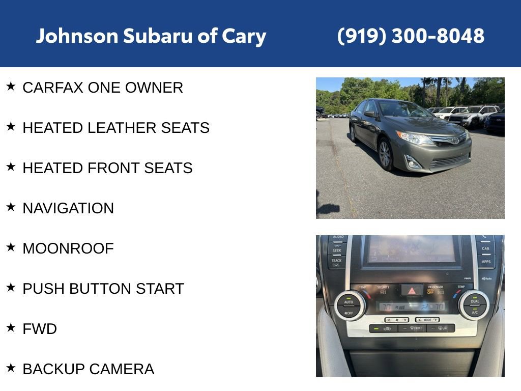 Used 2014 Toyota Camry XLE FWD image 6