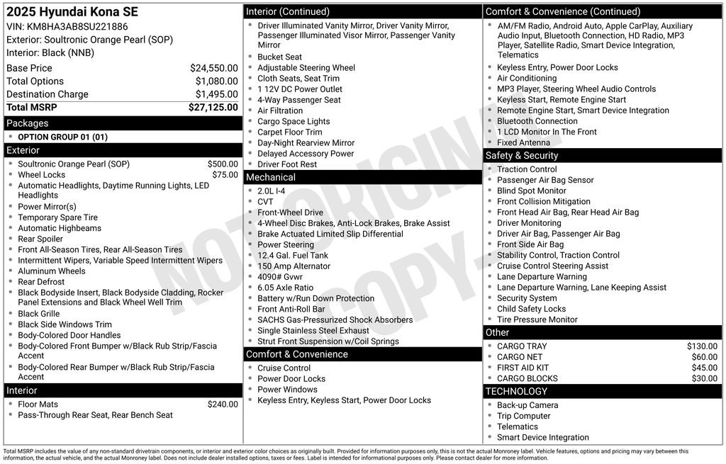 Certified 2025 Hyundai Kona SE image 8