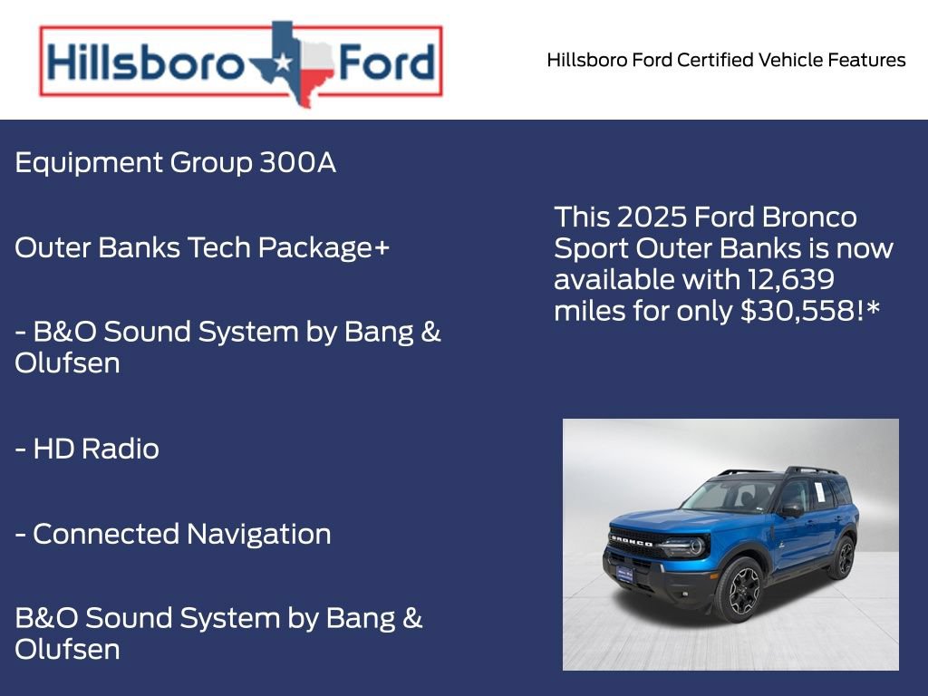 Certified 2025 Ford Bronco Sport Outer Banks w/ Outer Banks Tech Package+ AWD/4WD image 5