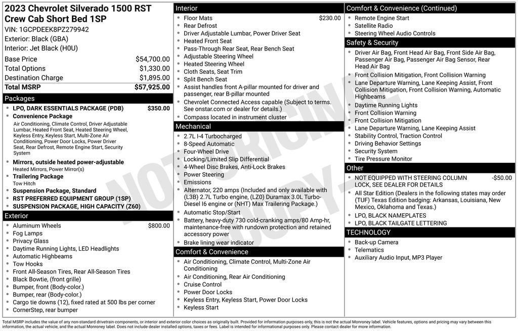 Certified 2023 Chevrolet Silverado 1500 RST w/ LPO, Dark Essentials Package AWD/4WD image 11