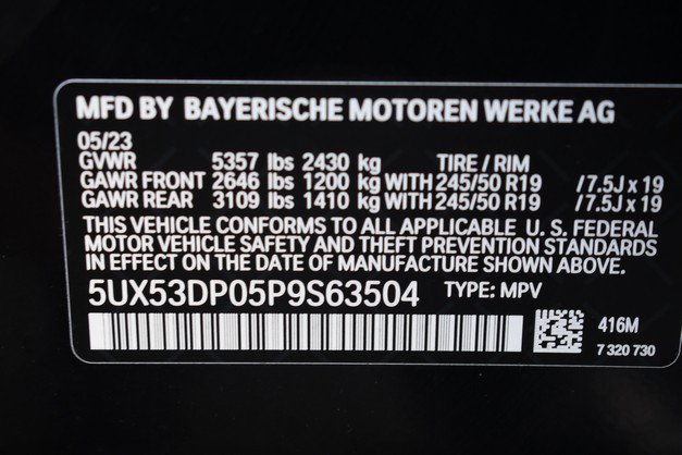 Used 2023 BMW X3 xDrive30i w/ M Sport Package AWD/4WD image 34